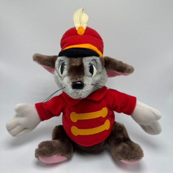 Vintage Walt Disney Company Dumbo Mr. Timothy Q Mouse Ringmaster Circus 9" Plush - Picture 2 of 12